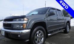 Colorado LT, 4D Crew Cab, 3.7L I5 SFI DOHC, 4-Speed Automatic with Overdrive, 4WD, 100% SAFETY INSPECTED, FULL POWER STEERING SERVICE, FULL TRANSMISSION SERVICE, NEW ENGINE OIL FILTER, and SERVICE RECORDS AVAILABLE. Are you looking for a tremendous value