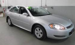 Impala LT, GM Certified, 3.5L V6 SPI, 4-Speed Automatic, Silver Ice Metallic, Gray Cloth, 1.9% available, CLEAN VEHICLE HISTORY....NO ACCIDENTS! We just installed NEW TIRES. THIS PLATINUM LINE VEHICLE INCLUDES * 6 MONTH/6,000 MILE WARRANTY WITH $0
