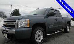 Silverado 1500 LT, 4D Extended Cab, Vortec 5.3L V8 SFI, 4-Speed Automatic with Overdrive, 4WD, 100% SAFETY INSPECTED, ABS brakes, Electronic Stability Control, Emergency communication system, Heated door mirrors, Heated Power-Adjustable Black Outside