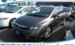 Honda Certified. Join us at Paragon Honda! Wow! What a sweetheart! No accidents! All original panels!**NO BAIT AND SWITCH FEES! This 2009 Civic is for Honda fans looking all around for that perfect car. Consumer Guide Compact Car Best Buy. Honda Certified