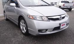 2009 Honda Civic LX Sedan - Automatic -Cruise Ctrl - Very Clean -WOW- Only 39K Mi!! 2009 Honda Civic LX 4dr Sedan (1.8L 4cyl) with Alabaster Silver Metallic Exterior, Gray Interior. Loaded with 1.8L I4 Engine, Automatic Transmission, Cloth Seats, Cruise