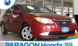 Hey! Look right here! Join us at Paragon Honda! No Games, No Gimmicks, the price you see is the price you pay at Paragon Honda. brbrHyundai has outdone itself with this outstanding-looking 2009 Hyundai Elantra. It just doesn't get any better at this