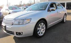 ""ONE OWNER"", ""VERY LOW MILEAGE"", ""CLEAN CAR FAX"", 2009' Lincoln MKZ, Order Code 100A, 4D Sedan, 3.5L V6 DOHC 24V, 6-Speed Automatic, Front Wheel drive, Brilliant Silver Clearcoat Metallic, Dark Charcoal w/Perforated Leather-Trimmed Bucket Seats,