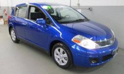 Versa 1.8 SL, Hatchback, 1.8L 4-Cylinder DOHC 16V, CVT Xtronic, Metallic Blue, BOUGHT HERE AND SERVICED HERE!!, CLEAN VEHICLE HISTORY....NO ACCIDENTS, and a ONE OWNER. THIS PLATINUM LINE VEHICLE INCLUDES * 6 MONTH/6,000 MILE WARRANTY WITH $0