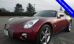 2D Coupe, ECOTEC 2.4L I4 SFI DOHC VVT, 5-Speed, RWD, 1 OWNER CLEAN AUTOCHECK, 100% SAFETY INSPECTED, and SERVICE RECORDS AVAILABLE. Imagine yourself behind the wheel of this good-looking 2009 Pontiac Solstice. It's the combination of advanced design and