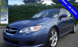 THIS PRICE INCLUDES A 12 MONTH 12,000 MIILE LIMITED WARRANTY IF YOU FINANCE WITH US Please See Disclosure Below.** Looking for an amazing value on a terrific 2009 Subaru Legacy? Well, this is IT! It scored the top rating in the IIHS frontal offset test.