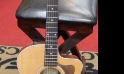 2009 model with handmade Black Walnut pickguard added by previous owner. One owner, very good condition, EXCELLENT sound. Original Hardshell Case (not bag) included. Satin finish.
The Taylor 214ce Rosewood/Spruce Grand Auditorium Acoustic-Electric Guitar.