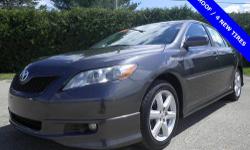 4D Sedan, 5-Speed, FWD, 1 OWNER CLEAN AUTOCHECK, 100% SAFETY INSPECTED, 4 NEW TIRES, FULL ALIGNMENT, MOONROOF, NEW ENGINE OIL FILTER, NEW FRONT BRAKE PADS, and SERVICE RECORDS AVAILABLE. How economical is this! Just in, this good-looking 2009 Toyota Camry