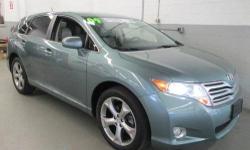 Immaculate best describes this 2009 Venza. 3.5L V6 SMPI DOHC, 6-Speed Automatic, Aloe Green Metallic. Well equipped; Front dual zone A/C, Remote keyless entry, Traction control, ABS brakes, Premium Alloy Wheels, JBL premium sound, Navigation and Back Up