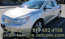 Call 917.692.4108 if interested. 2010 Buick LaCrosse CX 4 door sedan in like new condition. The car has a CARFAX clean title guarantee. Maintenance Services are up to date. Silver Metallic exterior in excellent condition with no dents or dings. Grey cloth