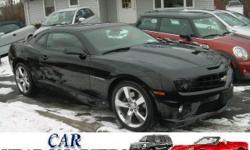 CLEAN CARFAX!!! ALL NEW TIRES!!! FACTORY WARRANTY!!! LEATHER!!! HEATED SEATS!!! REAR PARK ASSIST!!! HERE'S A STUNNING 2010 CHEVROLET CAMARO SS RS COUPE POWERED BY THE 6.2 Liter V-8 400 HP AND A 6 SPEED SHIFTABLE AUTOMATIC TRANS. THIS CAR IS AS NEW AS CAN