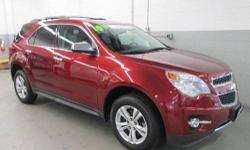 Equinox LTZ, GM Certified, 2.4L 4-Cylinder SIDI DOHC, 6-Speed Automatic, AWD, Cardinal Red Metallic, Leather, 1.9% available, Heated front seats, NEW TIRES, Perforated Leather-Appointed Seat Trim, Pioneer Premium 8 Speaker System, Power Tilt-Sliding