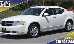 Sporty styling, leather lined interior, great fuel economy, they are here in this 2010 Dodge Avenger R/T sedan! This one has been fully serviced including four brand new tires and more - it is road ready!
More pictures and information are available on our
