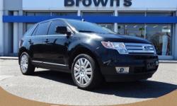 (631) 238-3287 ext.15
Check out this 2010 Ford Edge Limited. It has an Automatic transmission and a Gas V6 3.5L/213 engine. This Edge comes equipped with these options: 6-speed automatic transmission, Auto on/off headlamps, Child safety rear door locks,