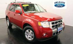 ***4X4***, ***LIMITED***, ***SANGRIA RED***, and ***V6***. Orleans Ford Mercury Inc means business! Real Winner! Are you still driving around that old thing? Come on down today and get into this gorgeous 2010 Ford Escape! You can't beat a Ford for