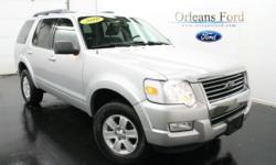 ***3RD ROW SEAT***, ***CLLEAN CARFAX***, ***XLT PKG***, ***4.0L SOHC V6 ENGINE***, ***POWER SEAT***, and ***ADVANCETRAC***. Plenty of leeway. Imagine yourself behind the wheel of this fantastic-looking 2010 Ford Explorer. This great Ford is one of the