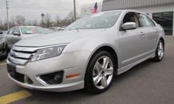 ""FORD CERTIFIED"", ""ONE OWNER"" ""CLEAN CAR FAX"", 2010' Ford Fusion Sport, 4D Sedan, Duratec 3.5L V6, 6-Speed Automatic with Select-Shift, Front wheel drive, Brilliant Silver Metallic, Charcoal Black w/Leather-Trimmed Front Bucket Seats, Moon & Tune