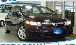 Honda Certified. Sleek Black! Talk about MPG! Only one owner!**NO BAIT AND SWITCH FEES! This 2010 Civic is for Honda fanatics who are yearning for a wonderful-looking and fuel-efficient car. Honda Certified Pre-Owned means you not only get the reassurance