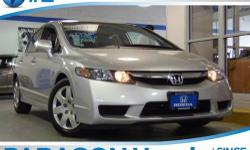 Honda Certified. Silver Bullet! Perfect car for today's economy! Only one owner, mint with no accidents!**NO BAIT AND SWITCH FEES! Here at Paragon Honda, we try to make the purchase process as easy and hassle free as possible. We encourage you to