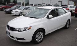 Classy White! All the right ingredients! Come take a look at the deal we have on this outstanding-looking 2010 Kia Forte. This car will take you where you need to go every time...all you have to do is steer! 1-888-913-1641CALL NOW FOR INSTANT VIP