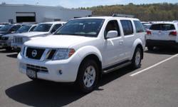 4WD. White Beauty! All the right ingredients! Be the talk of the town when you roll down the street in this charming 2010 Nissan Pathfinder. A very nice ONE-OWNER vehicle, at a dandy of a price like this, is getting harder and harder to find! It doesn't