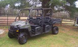 2010 POLARIS RANGER CREW 800 LOW HOURS NEVER REG ONLY USED ON THE FARM GREAT MACHINE MOVING SO I HAVE NO MORE NEED