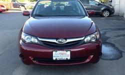 To learn more about the vehicle, please follow this link:
http://used-auto-4-sale.com/108681881.html
2010 Subaru Impreza 2.5i in Camellia Red Pearl, 5 Speed Manual Transmission, AM/FM CD, and All Wheel Drive. 4-Wheel Disc Brakes, Air Conditioning, Power