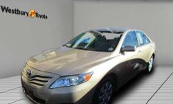 Every time you get behind the wheel of this Certified 2010 Toyota Camry, you'll be so happy you took it home from Westbury Toyota. This Camry has been driven with care for 29,937 miles. This Camry is as reliable as they come, and the CarFax Vehicle
