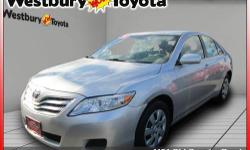 Fun features and sharp design make this Certified 2010 Toyota Camry a perfect fit for drivers who want it all. Its modern design is complemented by fine features such as steering-wheel-mounted audio controls, an overhead sunglasses holder, an auxiliary