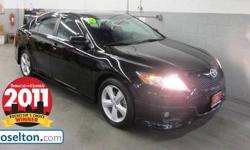 Camry SE, Toyota Certified, 3.5L V6 SMPI DOHC, Black, CLEAN VEHICLE HISTORY....NO ACCIDENTS!, LEATHER, MOONROOF, NEW TIRES, ONE OWNER, and sporty & luxurious, tough combo to come by. Thank you for taking the time to look at this robust, reliable 2010