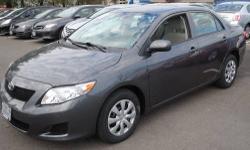 Come to the experts! All the right ingredients! Don't pay too much for the attractive car you want...Come on down and take a look at this great-looking 2010 Toyota Corolla. This Corolla is an amazingly fuel efficient Toyota. No longer will you break the