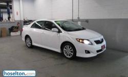 Corolla S, 1.8L I4 DOHC Dual VVT-i, alot of bang for the buck, BOUGHT HERE AND SERVICED HERE!!, BUY WITH CONFIDENCE***NOT AN AUCTION CAR**, JUST CAME OFF LEASE, ONE OWNER, TOYOTA CERTIFIED, and very clean unit. COMPARE!! BEST VALUE IN THE MARKET!! Stop