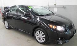 Corolla S, 1.8L I4 DOHC Dual VVT-i, 4-Speed Automatic, Black Sand Pearl, BUY WITH CONFIDENCE***NOT AN AUCTION CAR**, CLEAN VEHICLE HISTORY....NO ACCIDENTS!, Just like new but thousands less, MOONROOF, NEW BRAKES, and very well maintained. THIS PLATINUM