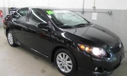 Corolla S, 1.8L I4 DOHC Dual VVT-i, Black Sand Pearl, BOUGHT HERE AND SERVICED HERE!!, BUY WITH CONFIDENCE***NOT AN AUCTION CAR**, CLEAN VEHICLE HISTORY....NO ACCIDENTS!, FRESH TRADE IN, Power Tilt & Slide Moonroof, SERVICE RECORDS AVAILABLE, and very