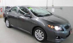 Corolla S, 1.8L I4 DOHC Dual VVT-i, Magnetic Gray Metallic, 1.9% available, alot of bang for the buck, BOUGHT HERE AND SERVICED HERE!!, BUY WITH CONFIDENCE***NOT AN AUCTION CAR**, CLEAN VEHICLE HISTORY....NO ACCIDENTS!, Hard to find unit, just like new