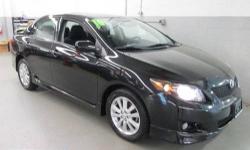 Corolla S, Toyota Certified, 4-Speed Automatic, Black Sand Pearl, 1.9% available, a lot of bang for the buck, BUY WITH CONFIDENCE, LOCALLY OWNED AND MAINTAINED, ***NOT AN AUCTION CAR**, CLEAN VEHICLE HISTORY....NO ACCIDENTS!, JUST CAME OFF LEASE, and