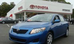 2010 COROLLA LE-FWD-4CYL-METALIC BLUE, ASH INTERIOR. RARE COLOR-VERY CLEAN AND WELL MAINTAINED. TOYOTA CERTIFIED WITH SPECIAL 1.9% FINANCING AVAILABLE UP TO 60 MONTHS. THIS VEHICLE ALSO RECEIVES OUR EXCLUSIVE LIFETIME POWERTRAIN WARRANTY. CALL US TODAY TO