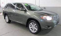 Highlander Hybrid Limited, Toyota Certified, 3.3L V6 MPI DOHC, eCVT, AWD, Cypress Pearl, Leather, 2.9% available, 3rd row seat, ABS brakes, Auto-dimming Rear-View mirror, Electronic Stability Control, Heated door mirrors, Heated front seats,