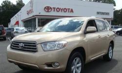 2010 HIGHLANDER-SE-V6-AWD. SANDY BEACH METALIC, TAN LEATHER INTERIOR, HEATED SEATS, MOONROOF, BLUETOOTH, ALLOY WHEELS. TOYOTA CERTIFIED WITH SPECIAL 1.9% FINANCING AVAILABLE UP TO 60 MONTHS. THIS VEHICLE ALSO RECEIVES OUR EXCLUSIVE LIFETIME POWETRAIN
