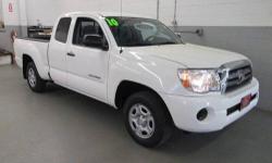Tacoma 4 door Access Cab, 2.7L I4 SMPI DOHC, 4-Speed Automatic with Overdrive, Super White, Graphite w/Fabric Seat Trim,Convenience Package Option 1 (Cruise Control, Power Door Locks, Power Mirrors, Power Windows, and Remote Keyless Entry), SR5 Grade