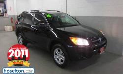 Toyota Certified, 4WD, Black, CLEAN VEHICLE HISTORY....NO ACCIDENTS!, NEW TIRES, and ONE OWNER. Plenty of room! Dare to compare! Hoselton Nissan is pumped up to offer this stunning 2010 Toyota RAV4. This RAV4 has plenty of passenger space and a hatch area