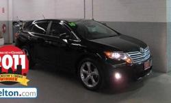 $28,368KBB***PRICE REDUCED$1000***BOUGHT HERE AND SERVICED HERE!!! ONE OWNER.V-6 W/ All Wheel Drive! LEATHER,PANORAMIC ROOF, JBL STEREO, BLUETOOTH..LOADED UP! Black Knight! If you demand the best, this terrific 2010 Toyota Venza is the SUV for you. Take