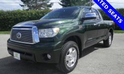Tundra Limited, 4D Double Cab, i-Force 5.7L V8 DOHC, 6-Speed Automatic Electronic, 4WD, 100% SAFETY INSPECTED, FRONT AND REAR PADS, HEATED SEATS, NEW BATTERY, NEW ENGINE OIL FILTER, and SERVICE RECORDS AVAILABLE. Want to stretch your purchasing power?