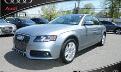 AUDI CERTIFIED! BEAUTIFUL QUARTZ GRAY OVER BLACK INTERIOR! LOADED WITH PREMIUM PACKAGE, IPOD, BLUETOOTH, HEATED SEATS, AND MUCH MORE! AUDI CERTIFIED WITH UP-TO SIX YEARS OR 100,000 MILES OF COVERAGE, NO GAMES NO GIMMICKS NO ADDITIONAL DEALER FEES! PRICED