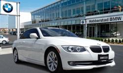 BMW Certified, LOW MILES - 30,498! 328i trim, Alpine White exterior. CD Player, Convertible Hardtop, Multi-Zone A/C, Auxiliary Audio Input, Aluminum Wheels, Head Airbag, Rear A/C. AND MORE!======OWN THIS 3 SERIES WITH CONFIDENCE: Our rigorous Certified