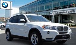 Alpine White exterior, 28i trim. BMW Certified, GREAT MILES 36,222! Premium Sound System, iPod/MP3 Input, Bluetooth, Alloy Wheels, Overhead Airbag, All Wheel Drive. SEE MORE!======BMW X3: UNMATCHED DEPENDABILITY: Certified Pre-Owned Program ensures your