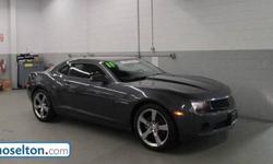 Camaro 1LS, 3.6L V6 SIDI VVT, 6-Speed Manual, Cyber Gray Metallic, Black w/Leather-Appointed Seating Surfaces, 1.9% available, a very clean unit, bluetooth, BOUGHT HERE AND SERVICED HERE!!, BUY WITH CONFIDENCE***NOT AN AUCTION CAR**, CLEAN VEHICLE