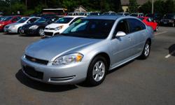 Full-sized comfort and style at a small-car price! This Impala LS features front wheel drive with lots of room for 5, power windows & locks, am/fm/cd, deluxe cloth upholstery, stability control, keyless entry, 5/100 power train warranty, anti-theft