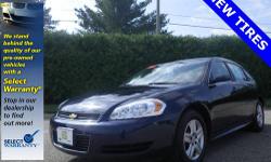 Impala LS, 4D Sedan, 4-Speed Automatic with Overdrive, 100% SAFETY INSPECTED, 4 NEW TIRES, FULL ALIGNMENT, NEW AIR FILTER, NEW ENGINE OIL FILTER, NEW FRONT REAR PADS ROTORS, ONE OWNER, ONSTAR, and SERVICE RECORDS AVAILABLE. Vehicles with a 12/12 Select