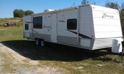 Like new really!!!! The camper weighs 5202 lbs and comes with load distributing hitch and sway control. The camper comes with the remainder of 5 years of extended warranty. The camper is equipped with one slide. This camper immaculate in side and out.